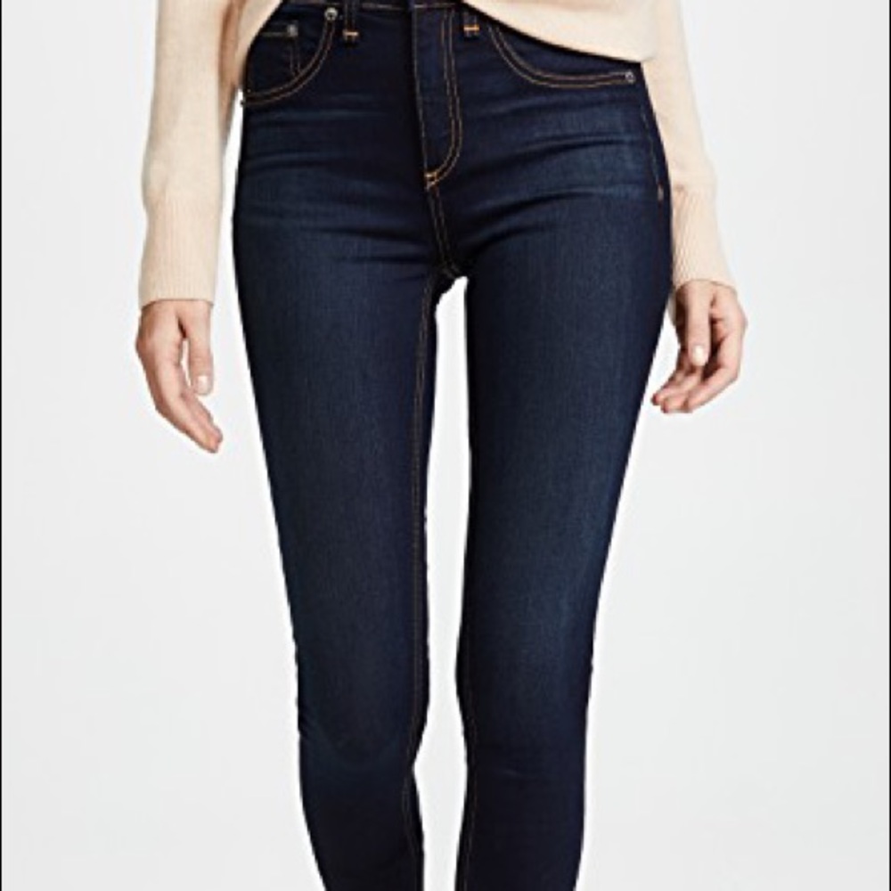 Rag and Bone High Rise Ankle Skinny in Bedford